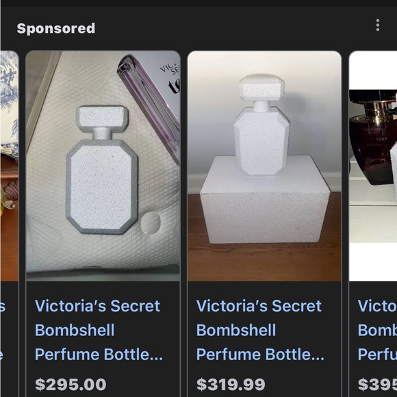 HTF VICTORIAS SECRET BOMBSHELL WINTER RARE DISPLAY PERFUME BOTTLE FLAWED - Picture 2 of 6